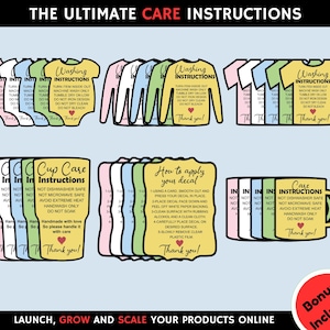 Paquete de impresión digital de tarjeta de cuidado / Paquete de tarjetas de cuidado PDF imprimible / Paquete imprimible de tarjeta de cuidado / Taza, Vaso, Camisa, Ropa de bebé, vinilo calcomanía