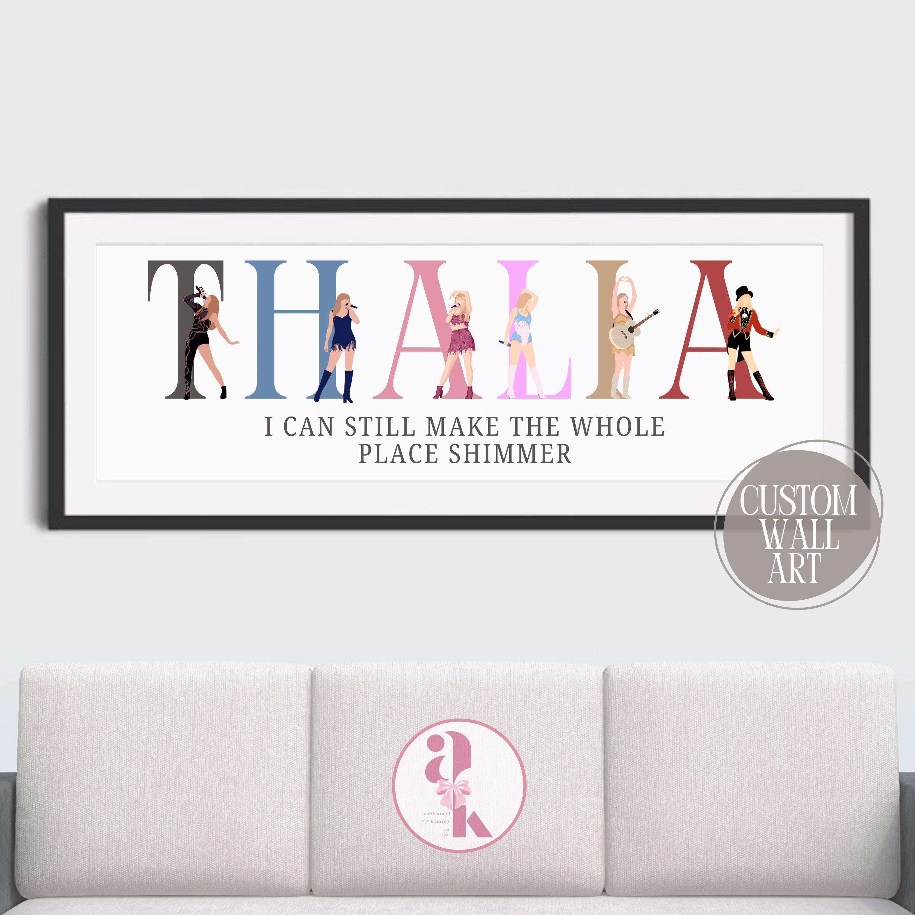 Swifty Wall Art Taylors Memorabilia Eras Outfit Wall Decor Eras Housewarming Swifty Birthday Gift Bedroom Wall Decoration