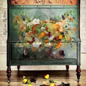 Décoration de feuilles d'automne pour meubles, motif feuilles d'automne pour projets de bricolage, décoration facile à appliquer pour les armoires, les tables et plus encore