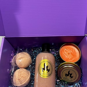 ENSEMBLE cadeau inspiré du dieu grec PERCY JACKSON - Bougie de soja, bombes de bain et lotion faites main - Coffret sur le thème de la mythologie, lot de soins personnels - Coffret cadeau