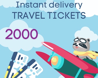 2000 Travel Tickets Fast delivery