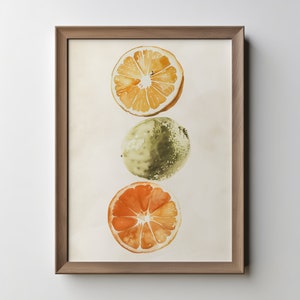 Oranges digital art, Oranges print, Oranges wall art, Three orange print, Oranges printable art