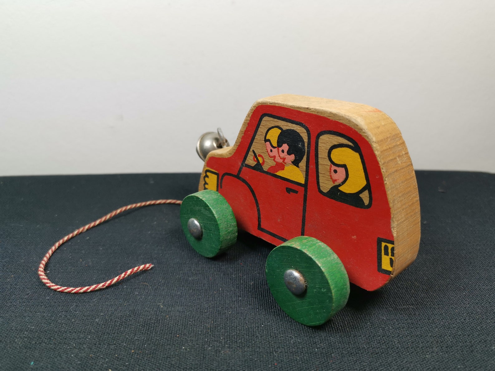 Vintage Wood Car Pull Toy Wooden 1970's - Etsy