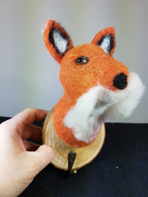 stuffed fox head