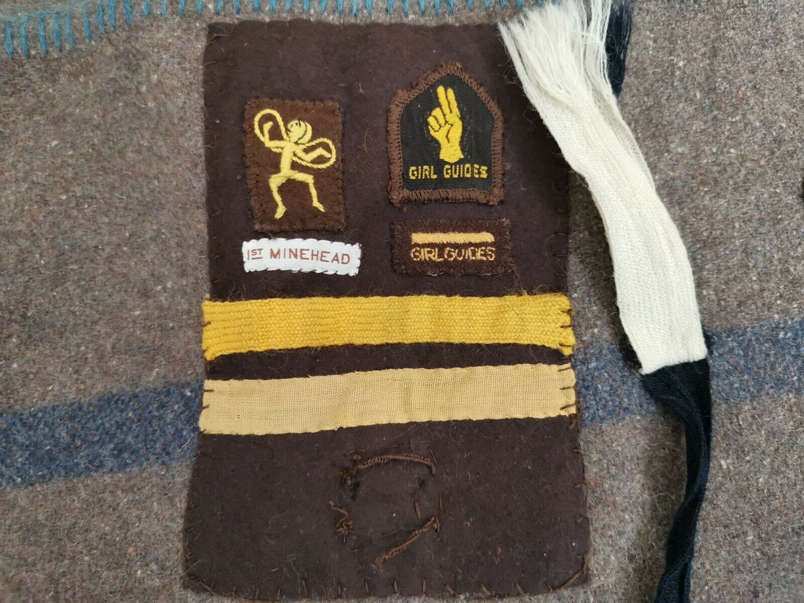 Vintage Girl Guides Wool Throw Blanket With Badges Patches Etsy UK