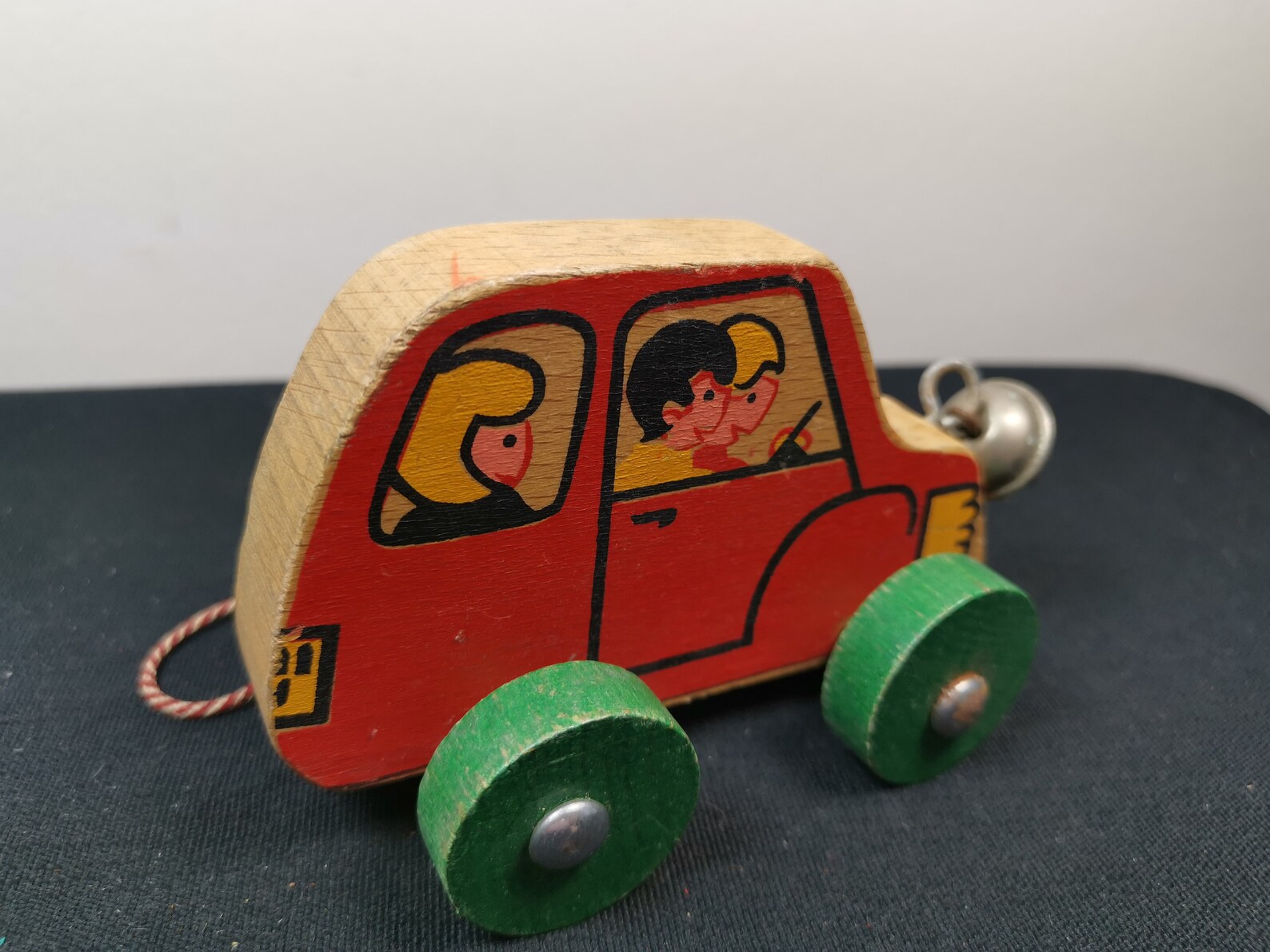 Vintage Wood Car Pull Toy Wooden 1970's - Etsy
