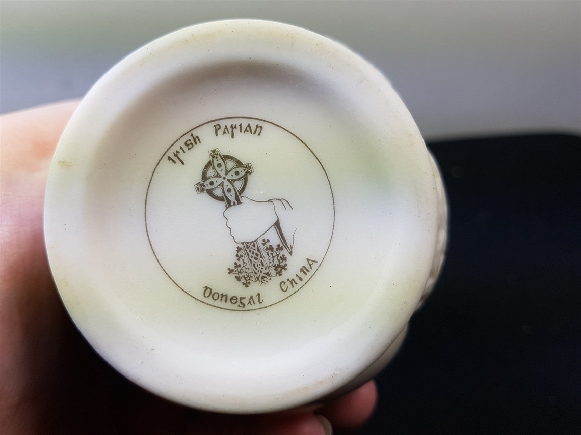 Vintage Candlestick Holder Irish Parian Donegal China Ireland Etsy