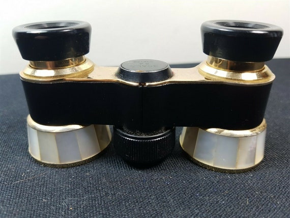Vintage Opera Glasses Binoculars Japanese Black En