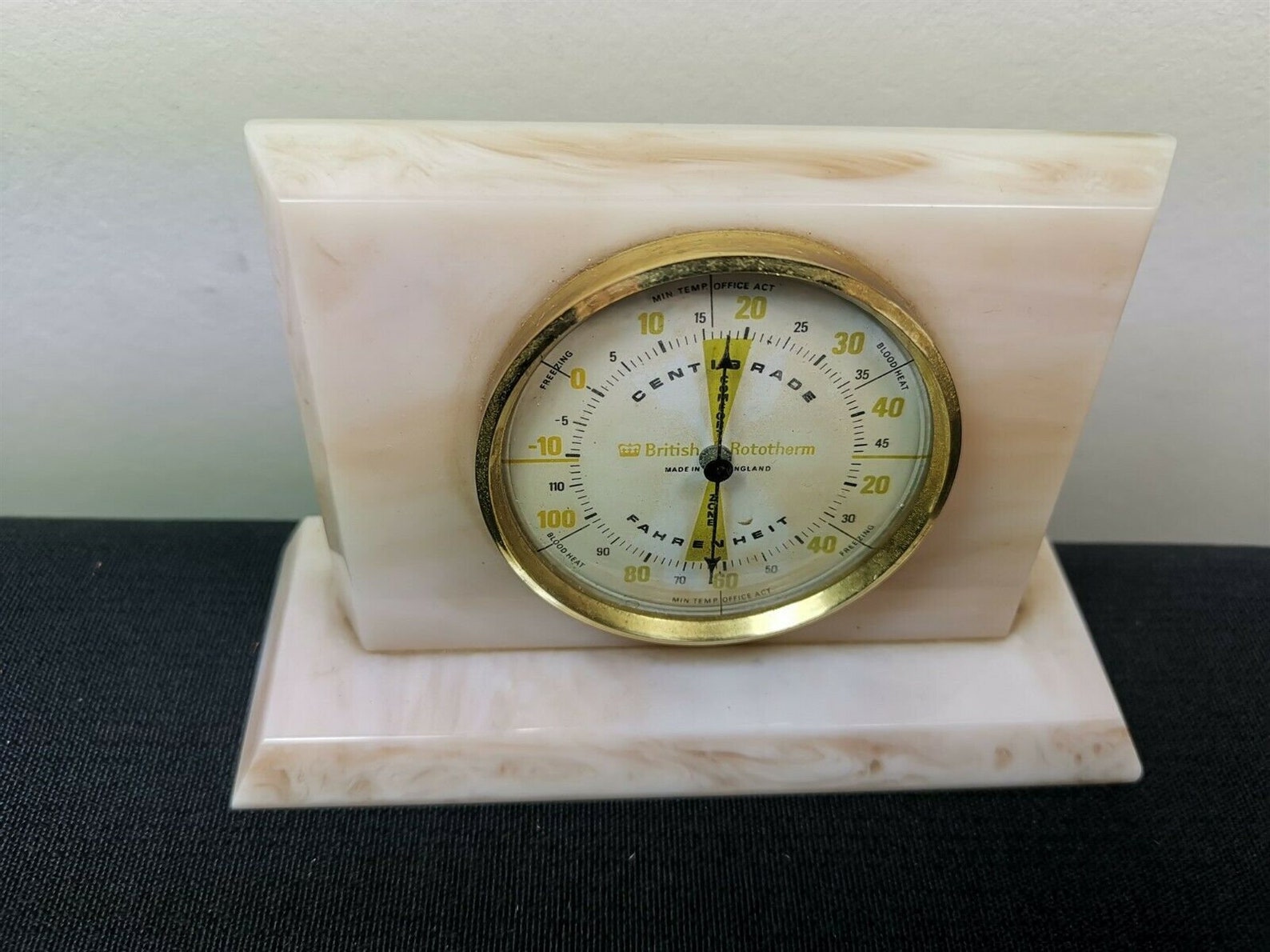 Vintage Thermometer British Rototherm Lucite Plastic for Desk Etsy