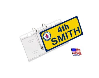 Student Pick Up Permit Holder, Carpool Lane Display, Swing it down to didplay, and up to drive away - Made in USA