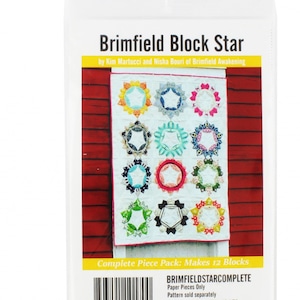 Epp Paper Piece Pack pour Brimfield Block STAR Ensemble complet BRMFLDSTRCMP