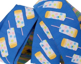 Kimberly Kight Push Pop, 1-1/2" Wide, Ruby Star for Renaissance Ribbons, KK 101 38MM COL 01, (Sold in 36" Increments) By the Yard