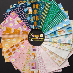 Kimberly Kight Egg and Friends Fat Quarter Bundle, 26pc, Ruby Star Society for Moda Fabric, RS3106FQ, F31