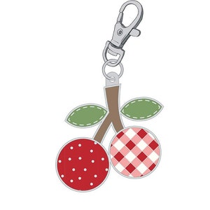 Lori Holt Cherries - Enamel Happy Charm, Riley Blake Fabric, ST-28242