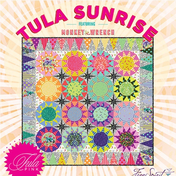 Tula Pink Sunrise Complete Pattern and Paper Piece Pack by Tula Pink TULASUN-COMP