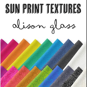 PRE-ORDER Alison Glass 5" Sun Print Textures Fabric Squares Charm Pack for Andover Fabrics, November 2024 Release
