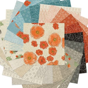 Modern Vintage Treasured 10&quot; Fabric Squares Charm Pack by Rachel Rossi for Benartex, MVT10PK, B15/B16