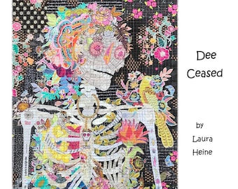Dee Ceased Collage Pattern, by Laura Heine, FWLHDEECEASED