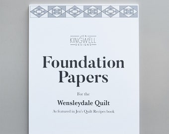 Wensleydale Foundation Papers, by Jen Kingwell (Pattern in Quilt Recipes Book), JKD-8847