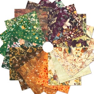 Robert Kaufman Cider Blossom Charm Squares, 5" Fabric Squares, Studio rk Fabric, CHS-1391-42, SQ104