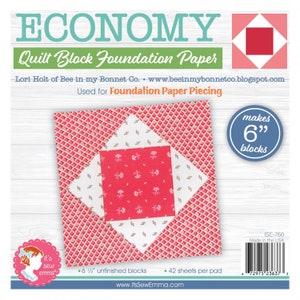 Economy 6in Block Foundation Paper Pad, It's Sew Emma, ISE 760