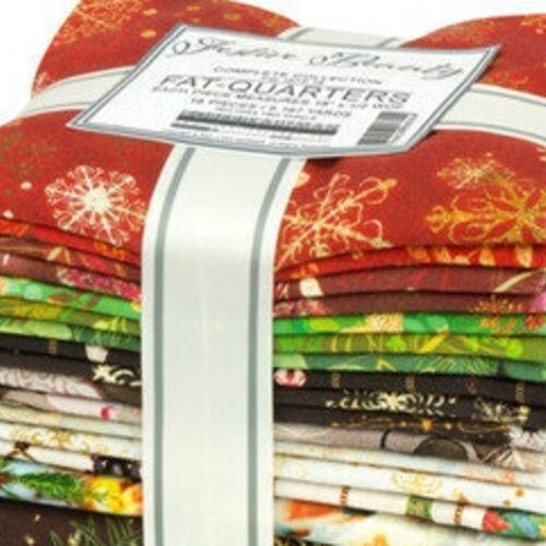 Festive Beauty Fat Quarter Bundle + buy Panels, 16pc, Robert Kaufman, Holiday Christmas Fabric, FQ-1873-16, F19