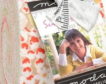 Moda Summer's End Jelly Roll, Fabric Strips, Fig Tree Co Fabric, 35430JR, J12