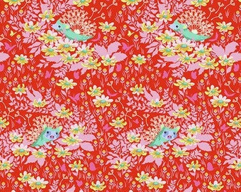 Tula Pink Tiny Beasts, Whos Your Dandy, PWTP182 Glow, Free Spirit Fabric, Quilting Cotton