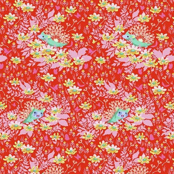 Tula Pink Tiny Beasts, Whos Your Dandy, PWTP182 Glow, Free Spirit Fabric, Quilting Cotton