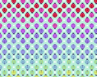 Tula Pink Tiny Beasts, Painted Ladies, PWTP183 Glimmer, Free Spirit Fabric, Quilting Cotton