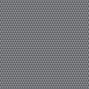 May include: A grey fabric featuring a repeating pattern of small, dark grey triangles arranged in a grid. A white ruler with black markings is visible at the bottom, measuring from 0 to 12 inches, with the text FreeSpirit and freespiritfabrics.com.