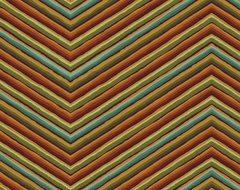 Kaffe Fassett Collective, Chevron Stripe, PWGP090 Ochre, 85 & Fabulous, Free Spirit Fabric, 100% Cotton, #KC639