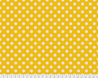 Tula Pink Pom Poms, PWTP118 Marigold, Free Spirit fabric, 100% Cotton, #FS81