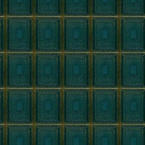 Tim Holtz Palette Teal Tiles Teal PWTH274, Free Spirit Fabric, Vintage Fabric, 100% Cotton Fabric, 274-Teal