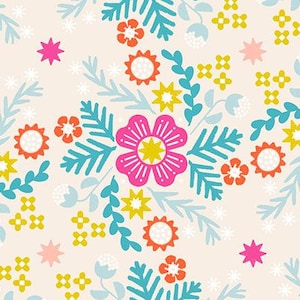 Pivot Canvas Linen Wildflower Natural RS1079-12L, Ruby Star Society, Moda Fabric, Funky Playful, 100% Cotton, #2842