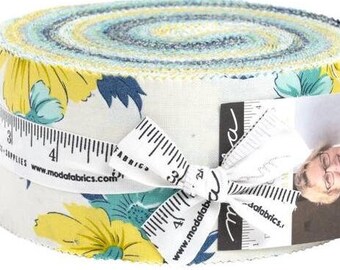 Feed Sacks Good Works Fabric Jelly Roll, 2.5" Fabric Strips, Lynzee McCray, Moda Fabric, Floral, 23350JR, J10