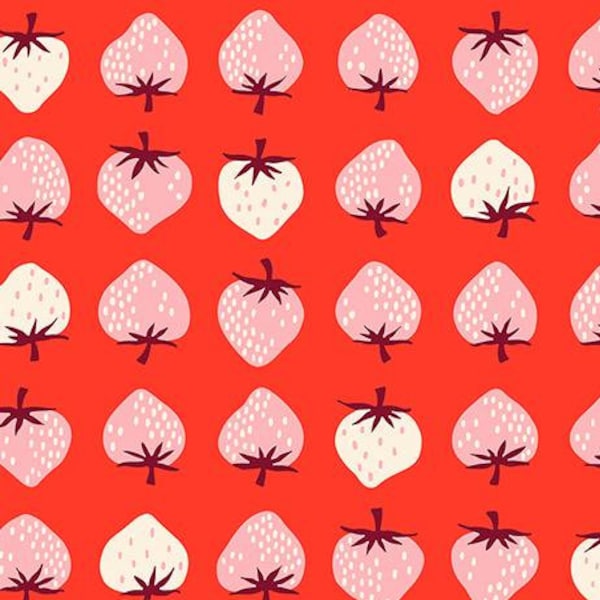 Kimberly Kight Strawberry Lollipop RS3084-18, Ruby Star Society, Moda Fabric, Retro Kitsch, 100% Cotton Fabric
