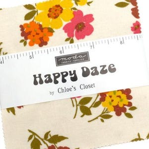 PRE-ORDER, Moda Happy Daze Charm Pack, 5" Fabric Squares, Chloe's