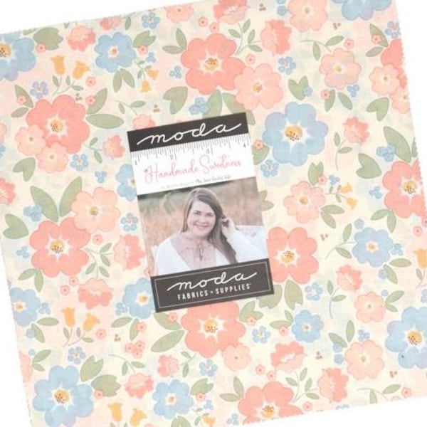 PRE-ORDER, Moda Handmade Sweetness Layer Cake, 10" Fabric Squares, Floral Flowers 31790LC, September 2026 Release