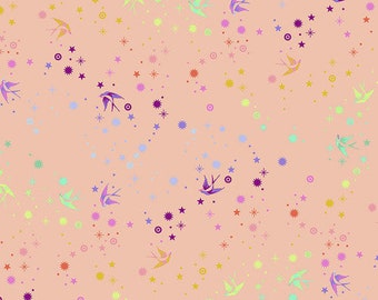 Tula Pink, True Colors, Fairy Dust, PWTP133 Sherbert, Free Spirit Fabric, 100% Cotton, #FS254