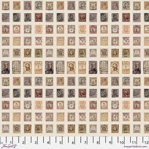 Tim Holtz Palette Stamps PWTH251 Neutral, Free Spirit Fabric, Vintage, 100% Cotton Fabric, #1202-B