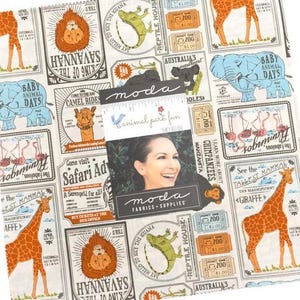 PRE-ORDER, Moda Animal Park Fun Layer Cake, 10&quot; x 10&quot; Fabric Squares, Stacy Iest Hsu Fabric, Child Novelty, 20960LC, January 2026 Release