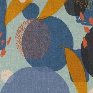 Zen Chic Urban Whisper Mochi Linen Sky 11650-16L, Moda Fabric, Cotton Linen Fabric, #2807-G