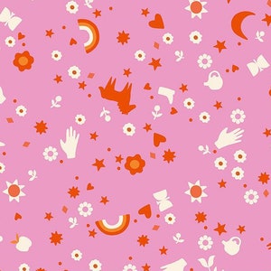 Meadow Star Daisy RS4099-16, Ruby Star Society, Moda Fabric, Dreamland Retro Vintage Horses, 100% Cotton, #2707