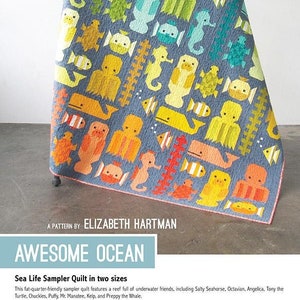 Awesome Ocean Quilt Pattern by Elizabeth Hartman, EH 036