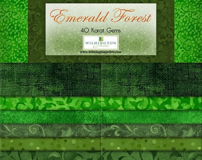 Emerald Forest Fabric Jelly Roll Strips by Wilmington Textiles, Precut
