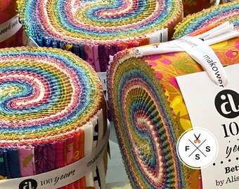 Alison Glass Between 2.5" Jelly Roll Fabric Strips by Andover Fabrics, Precut Quilting Cotton, J18