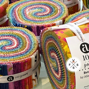 Alison Glass Between 2.5" Jelly Roll Fabric Strips by Andover Fabrics, Precut Quilting Cotton, J18