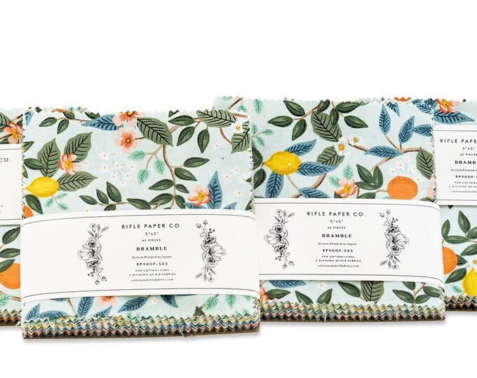 Bramble 5 Charm Pack by Rifle Paper Co. for Cotton & Steel RJR Fabrics