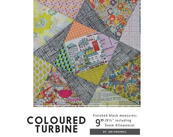 Ensemble de Gabarits Colorés Turbine Tempter en Acrylique par Jen Kingwell Designs, JKD-5583